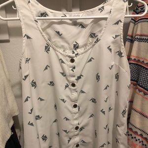 Cute Button Up Tank Top